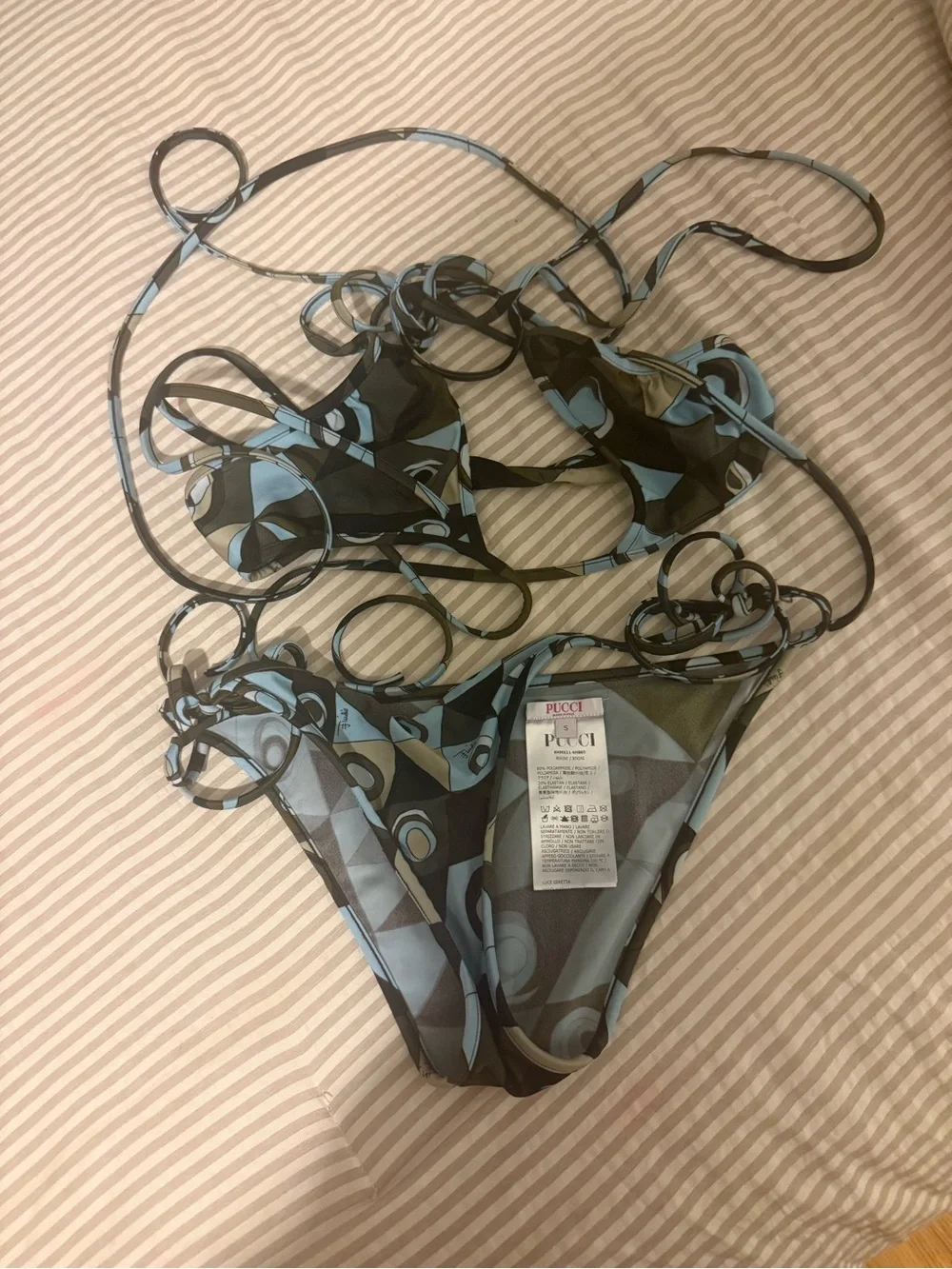 Emilio Pucci Occhi Bikini Top & Bottom